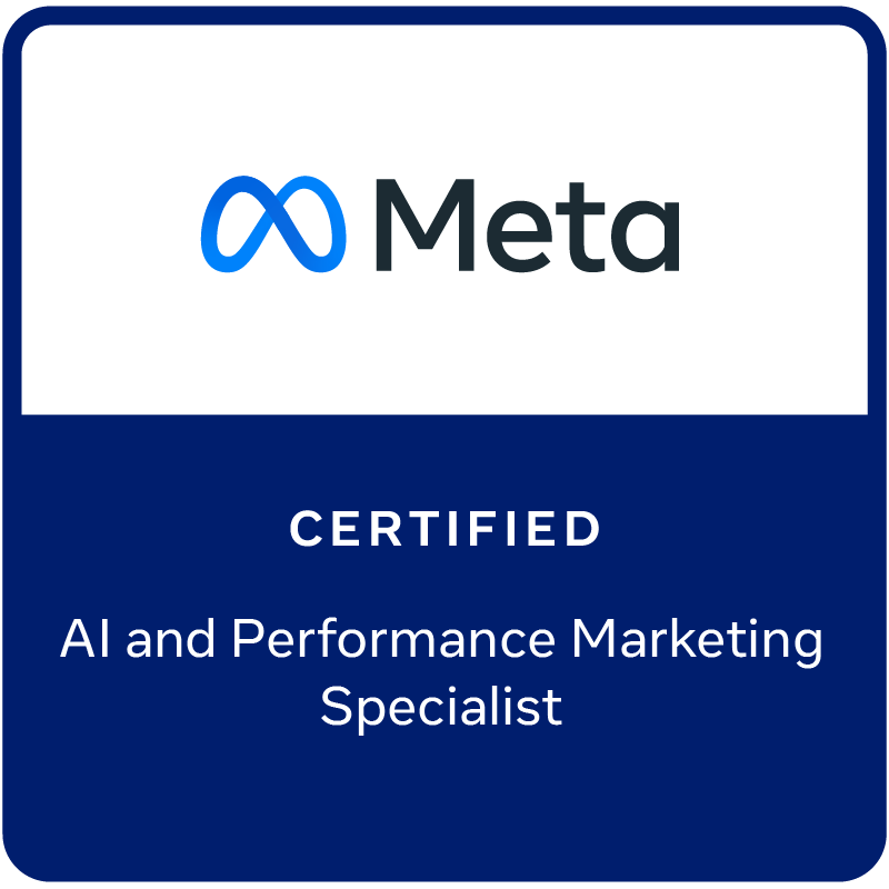 meta certified performance marketing specialist badge square image